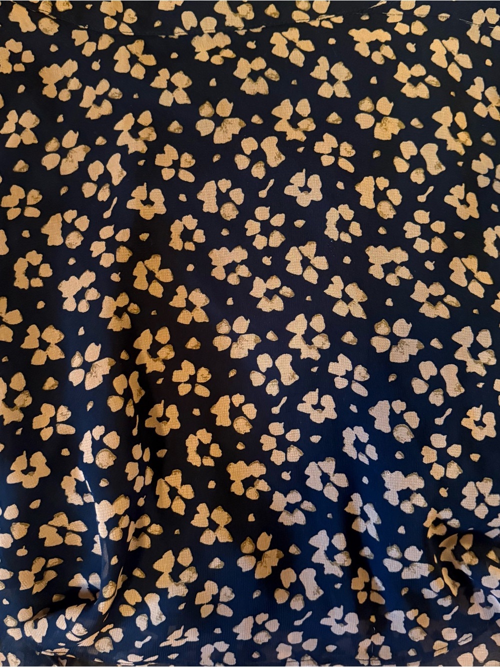 Urban Outfitters Black Skater Skirt with Tan Floral Print - Picture 4 of 6